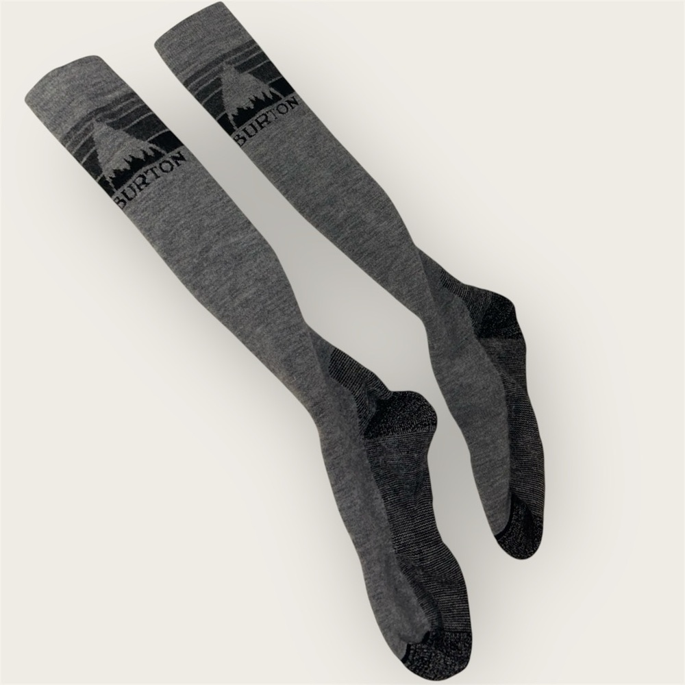 Burton Charcoal Athletic Over-the-Calf Socks Outdoor Snowboarding